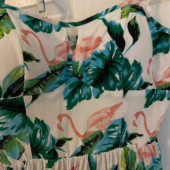 Tropical summer flamingo sundress - Picture 2 of 4